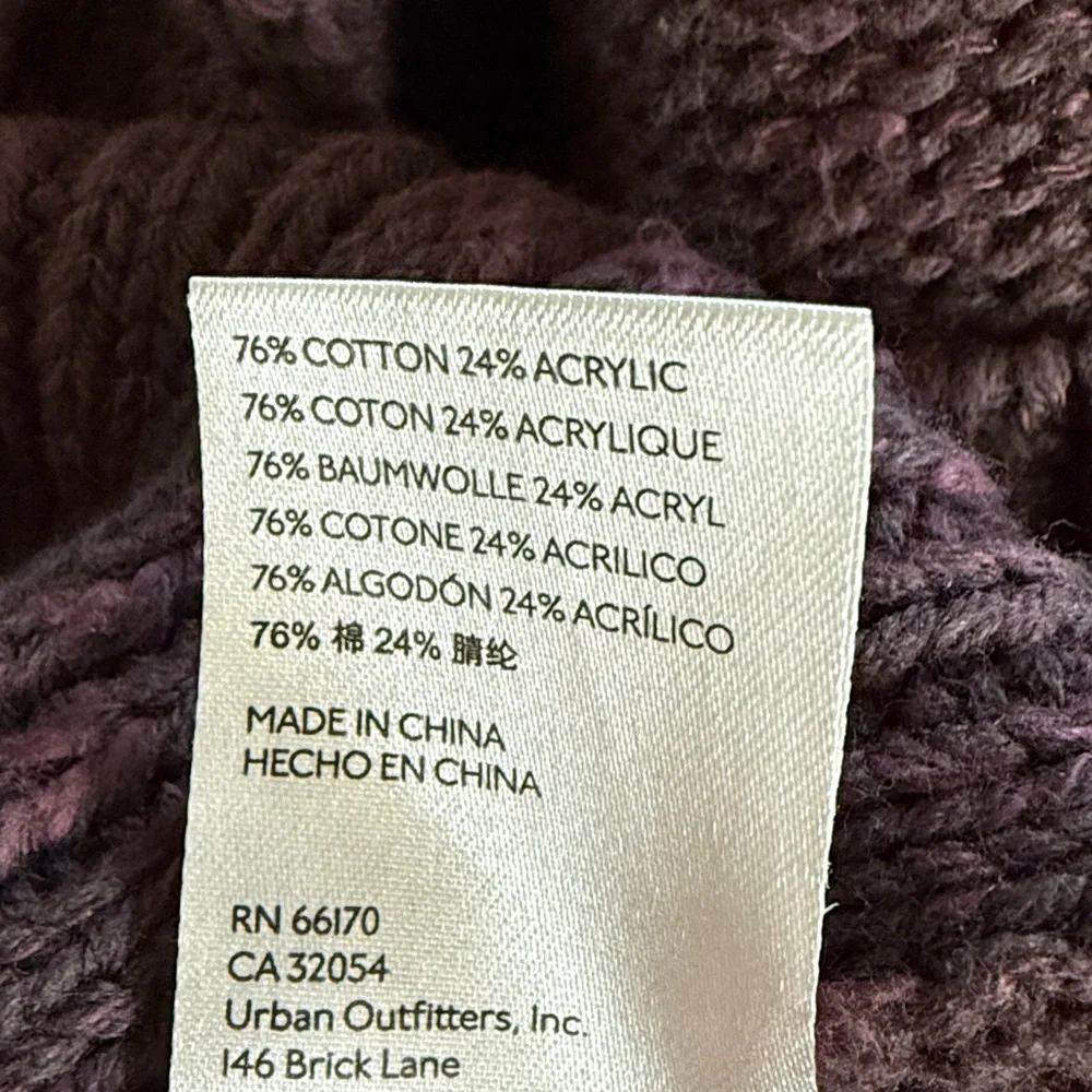 FREE PEOPLE Penelope Mini Sweater Dress‎ Cable Knit Brown Cottagecore Boho XS